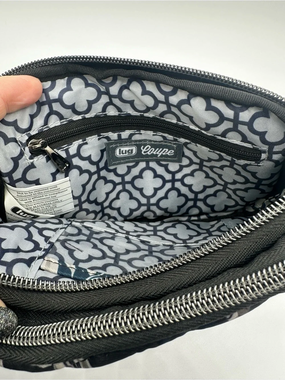 Lug Coupe Convertible Crossbody Belt Bag Lily Black NWT